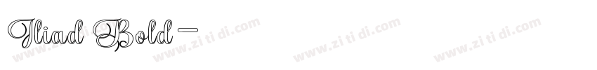 Iliad Bold字体转换